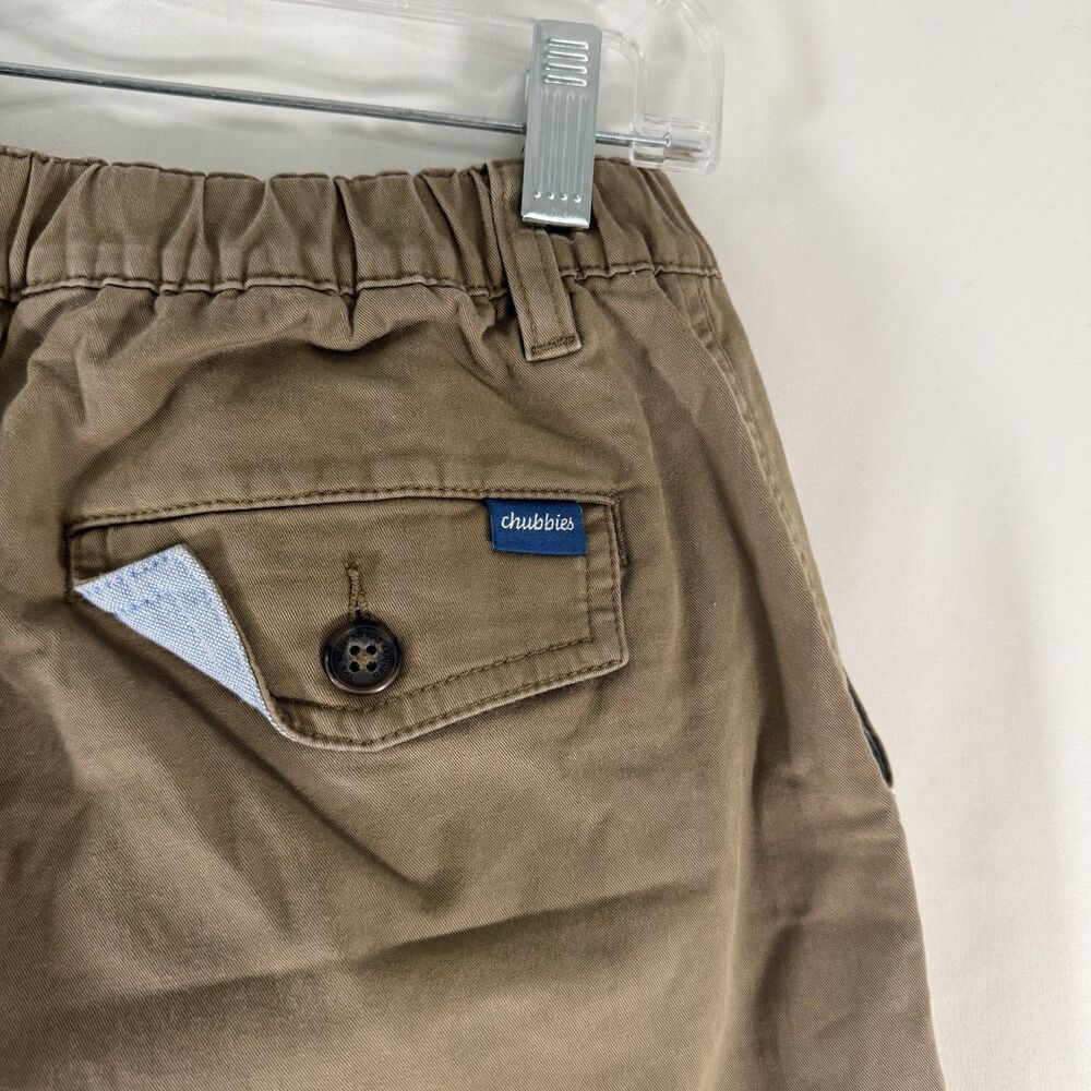 Chubbies Shorts Men's Small Brown Flat Front Slash Pockets 5.5" Inseam Cotton Bl - Picture 7 of 7